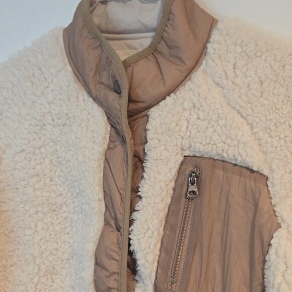 Thread & Supply Lakeport Sherpa Jacket, Creme Size SMALL EUC! - Picture 6 of 9